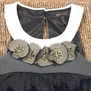 Black sleeveless BCBG cocktail dress